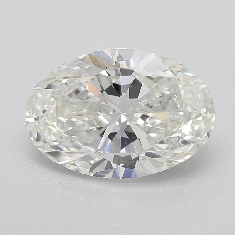 Crafted with a stunning interplay of elegance and nature, this remarkable diamond ring features a mesmerizing oval center stone, weighing 1.50 and boasting an exquisite I and SI2 grade. The setting is artistically designed to emulate intertwined