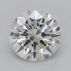 GIA 1.50ct Round Antique Engraved Split Shank 18K White Gold Diamond Ring