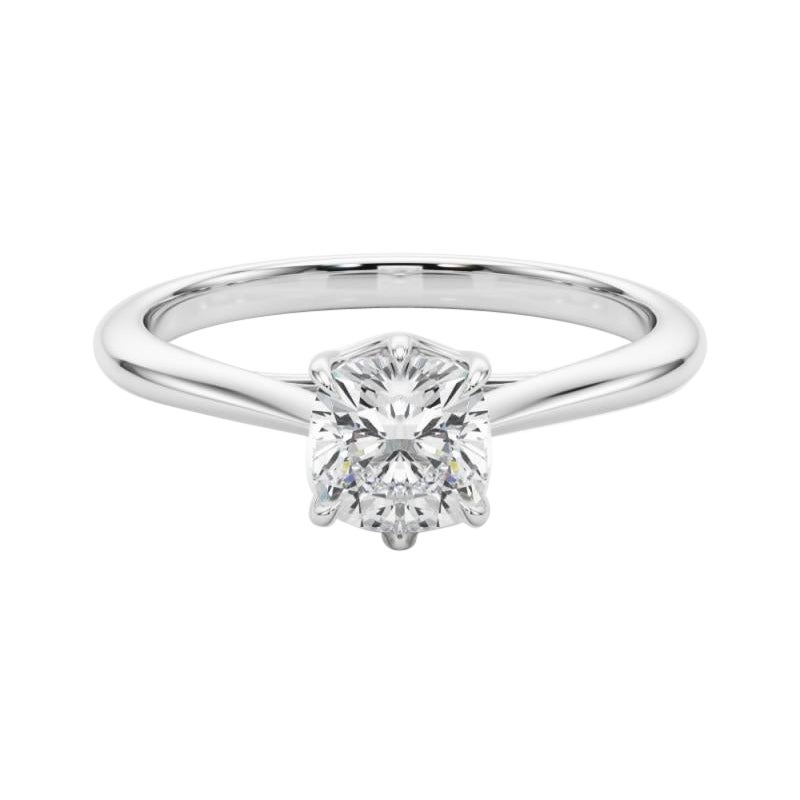 GIA 1.51 Quilates Solitario Tulipán Catedral  Anillo de diamantes