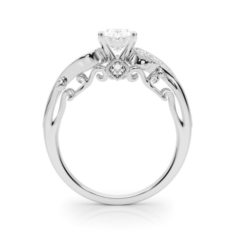 GIA 1.51 Karat Oval Drei-Stein-gekrümmt Bypass  Diamantring im Zustand „Neu“ im Angebot in New York, NY