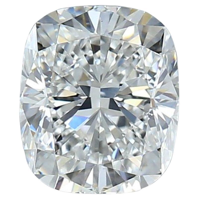 GIA - 1,51 Karat Diamant im Kissenschliff mit Brillantschliff F VS1  im Angebot