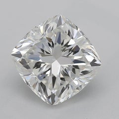 GIA 1.51ct Cushion Princess Channel Solitaire Center White Gold Diamond Ring