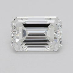 GIA 1.51ct Emerald Solitaire Twisted Square Band 18K White Gold Diamond Ring