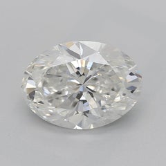 GIA 1.51ct Oval Multi-Petal Flower Bloom Vintage White Gold Diamond Ring