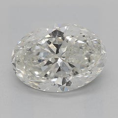 GIA 1.51ct Oval Multi-Petal Flower Bloom Vintage Yellow Gold Diamond Ring