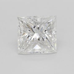 GIA 1.51ct Princess Single Row Channel Set Cathedral Diamond Ring