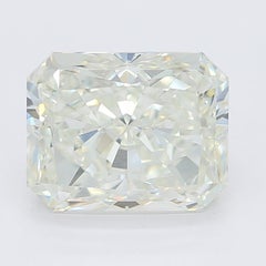 GIA 1,51ct Radiant Klassischer Solitär Antiker Diamantring mit Gravur