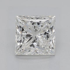 GIA 1.52 Carat Princess Solitaire Modern 4-Prong 18K White Gold Diamond Ring