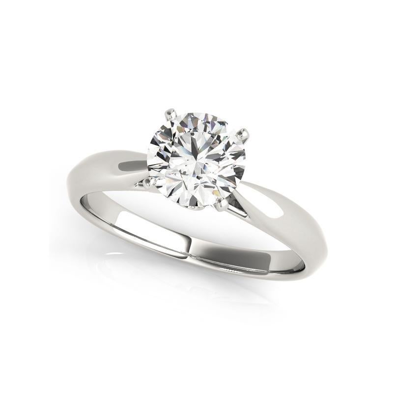 Taille ronde GIA 1.52 Carat Round Solitaire & Secret Diamond  Diamond Ring en vente