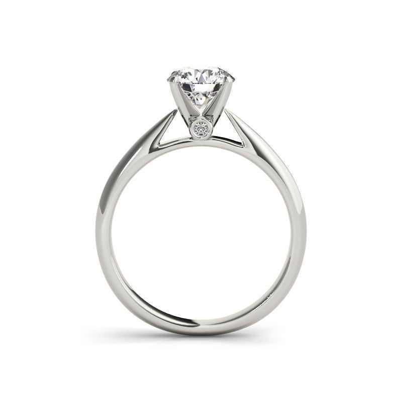 GIA 1.52 Carat Round Solitaire & Secret Diamond  Diamond Ring Neuf - En vente à New York, NY