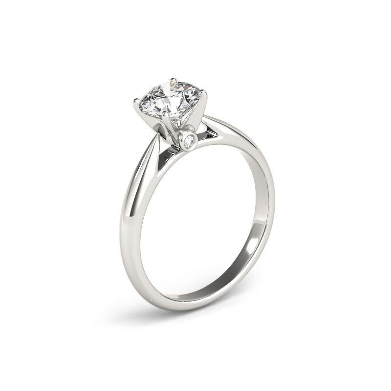 GIA 1.52 Carat Round Solitaire & Secret Diamond  Diamond Ring Pour femmes en vente