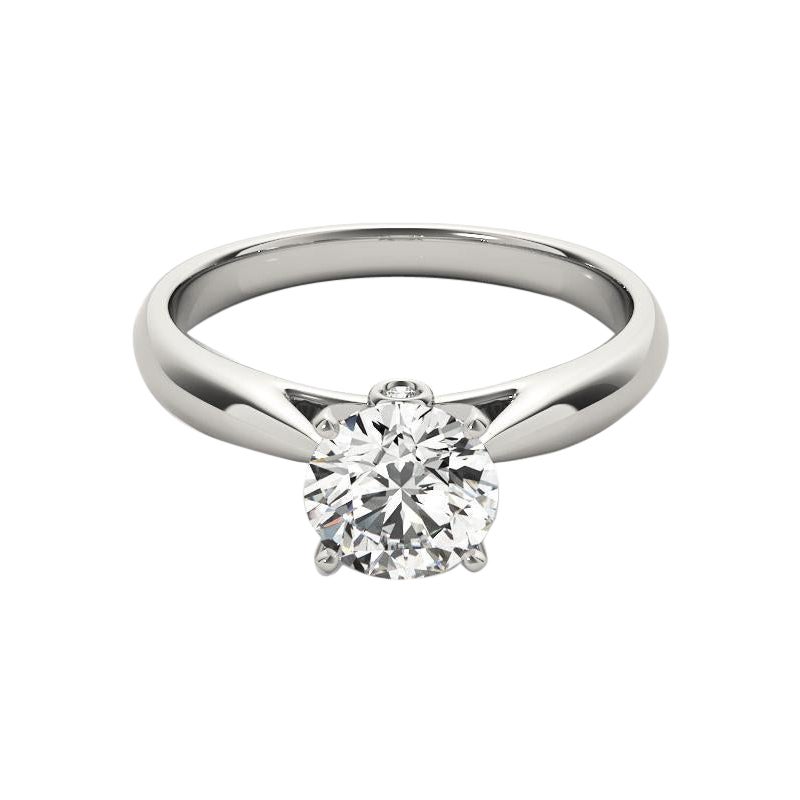 GIA 1.52 Carat Round Solitaire & Secret Diamond  Diamond Ring