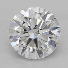 GIA 1.58ct Round Solitaire & Invisible Baguette  Diamond Ring