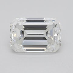 GIA 1.5ct Emerald Solitaire with Half Eternity 18K White Gold Diamond Ring