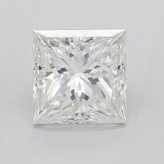 GIA 1.5ct Princess Double Chevron Pave Twisted Band White Gold Diamond Ring