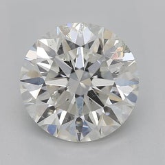 GIA 1.6 Carat Round Solitaire Vintage Engraved 18K Yellow Gold Diamond Ring