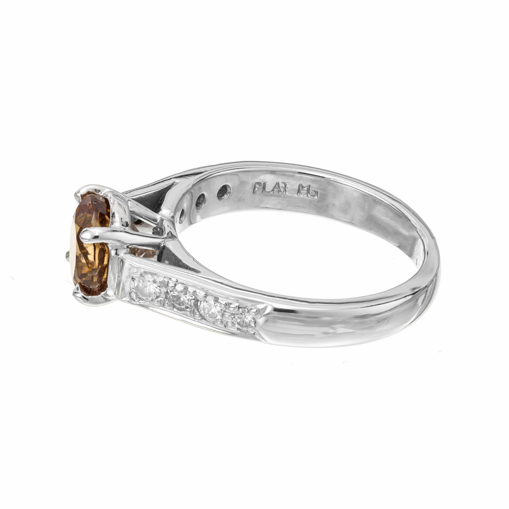 brown sapphire ring