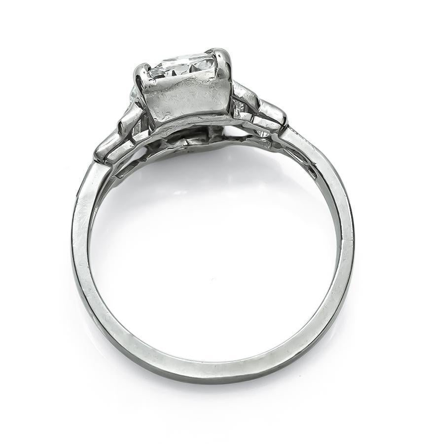 Cushion Cut GIA 1.60ct D Internally Flawless Diamond Engagement Ring For Sale