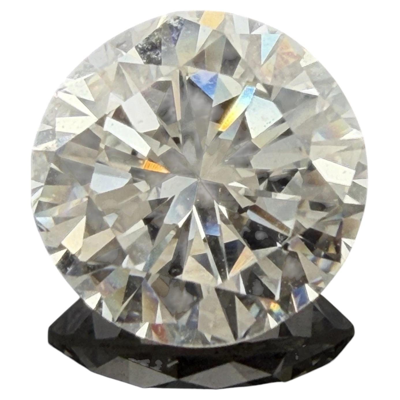 GIA 1.62 Carat Loose Round Brilliant Cut Natural Diamond I Color VS2 Clarity For Sale