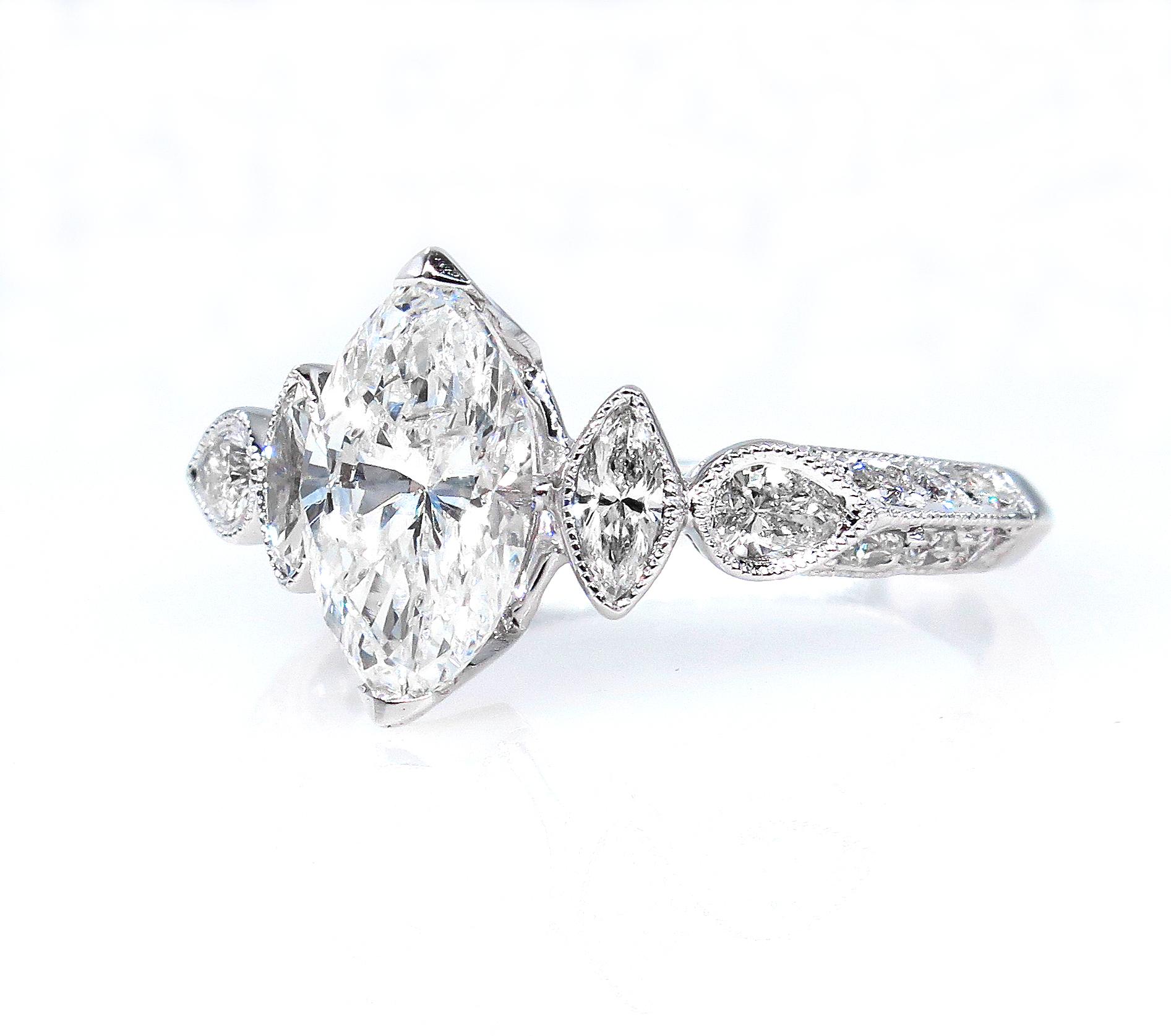 marquise diamond anniversary ring