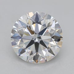 GIA 1.64ct Round Solitaire & Channel Baguette 18K White Gold Diamond Ring