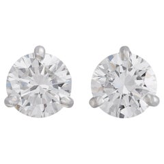 GIA 1.66-cts. Diamond Stud Earrings
