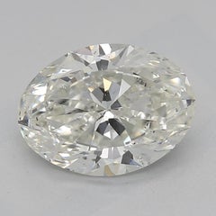 GIA 1,7 Karat Oval gewölbt Bypass Pave Shank 18K Weißgold Diamantring