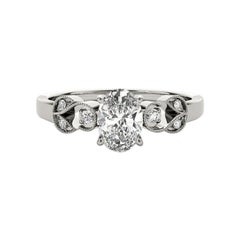 GIA 1.7 Karat Oval Formal Garden Leaf Trellis  Diamantring