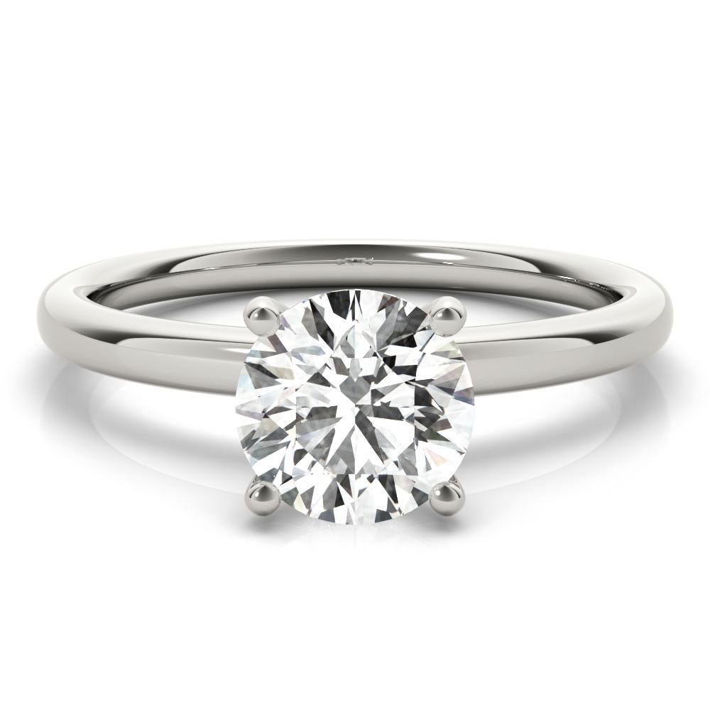 GIA 1,70 Carati Tondo Classico Solitario Hidden Halo Anello di Diamanti in Platino 2