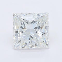 GIA 1.70ct Princess Halo Split Shank Double Band  Diamond Ring