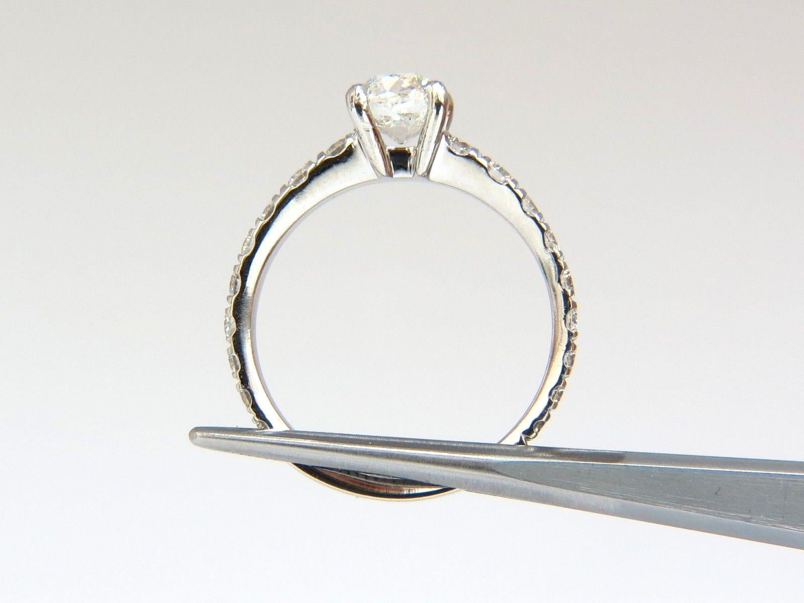 GIA 1.71 Carat Cushion Cut Diamond Ring Platinum I/VS For Sale 3