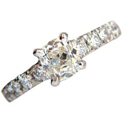 GIA Anello con diamante taglio cuscino da 1,71 carati in platino I/VS*