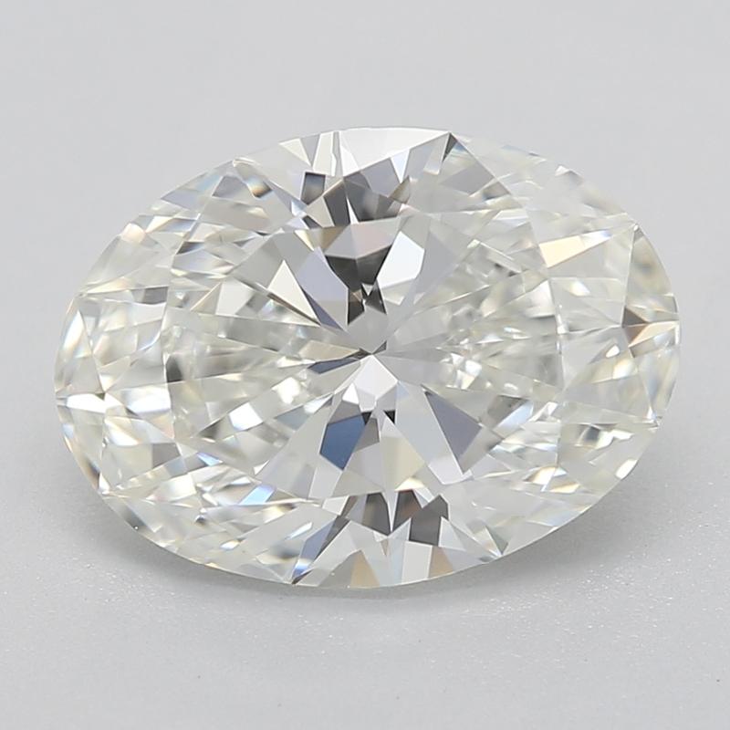 Dieser in New York handgefertigte Diamantring, der moderne und Retro-Design-Elemente kunstvoll miteinander verbindet, besticht durch einen ovalen Diamanten mit einem Gewicht von 1.71. Der Diamant mit den Graden I und SI1 strahlt eine