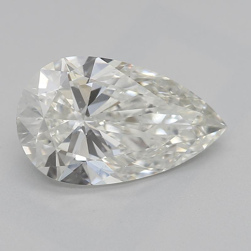 Cette magnifique bague en diamant poire est ornée d'une époustouflante pierre centrale I SI1 pesant 1,72, d'une brillance et d'un éclat exceptionnels. Fabriquée avec précision, la bague est sertie dans un luxueux or jaune, offrant une esthétique
