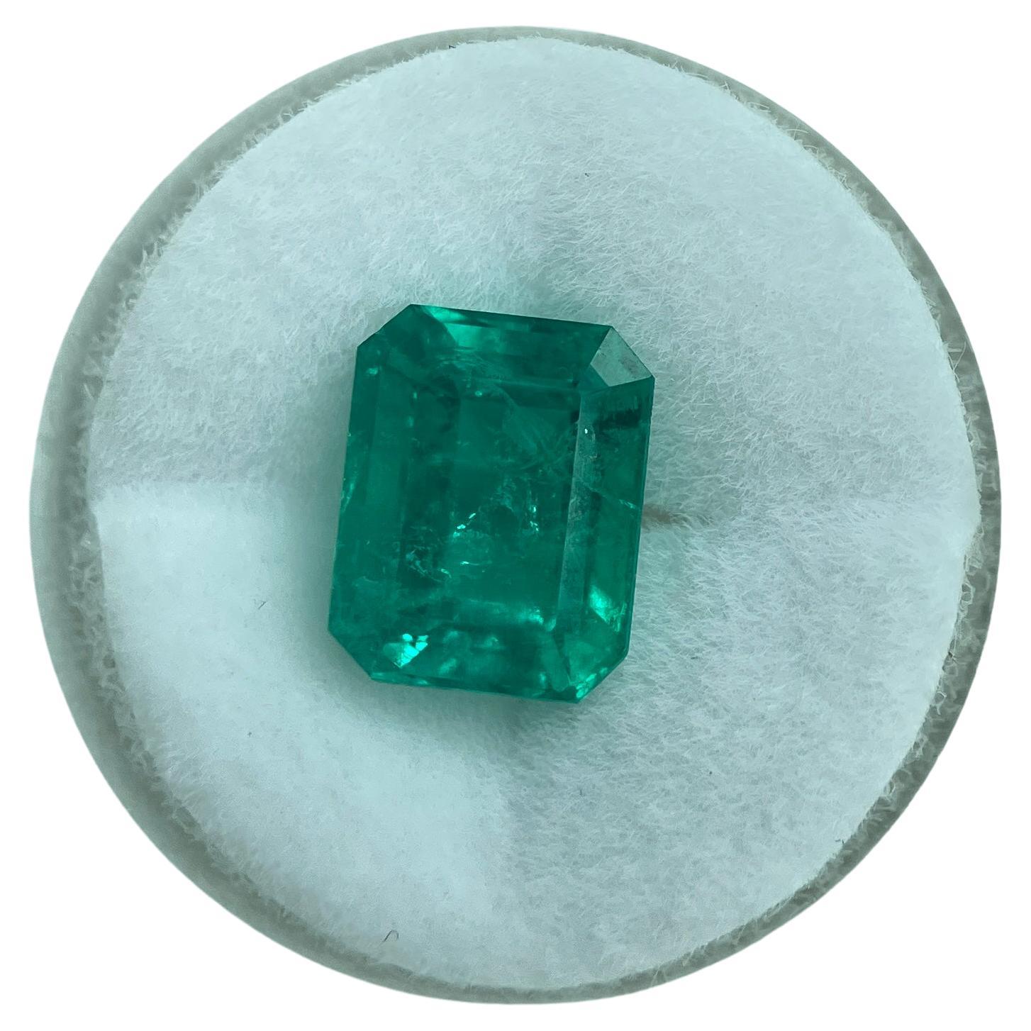 GIA 1.75ct Colombia Emerald -Clarity Enhanced (F2)- (7.94 x 6.36 x 4.87 ) in vendita