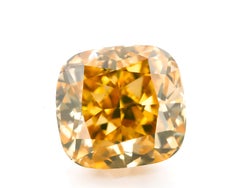 GIA 1.75ct Fancy Deep Brownish Yellow Cushion Mod Brilliant Diamond (SI2)