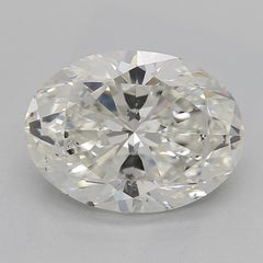 GIA 1.79ct Oval Solitaire Trellis Twisted Vine 18K White Gold Diamond Ring