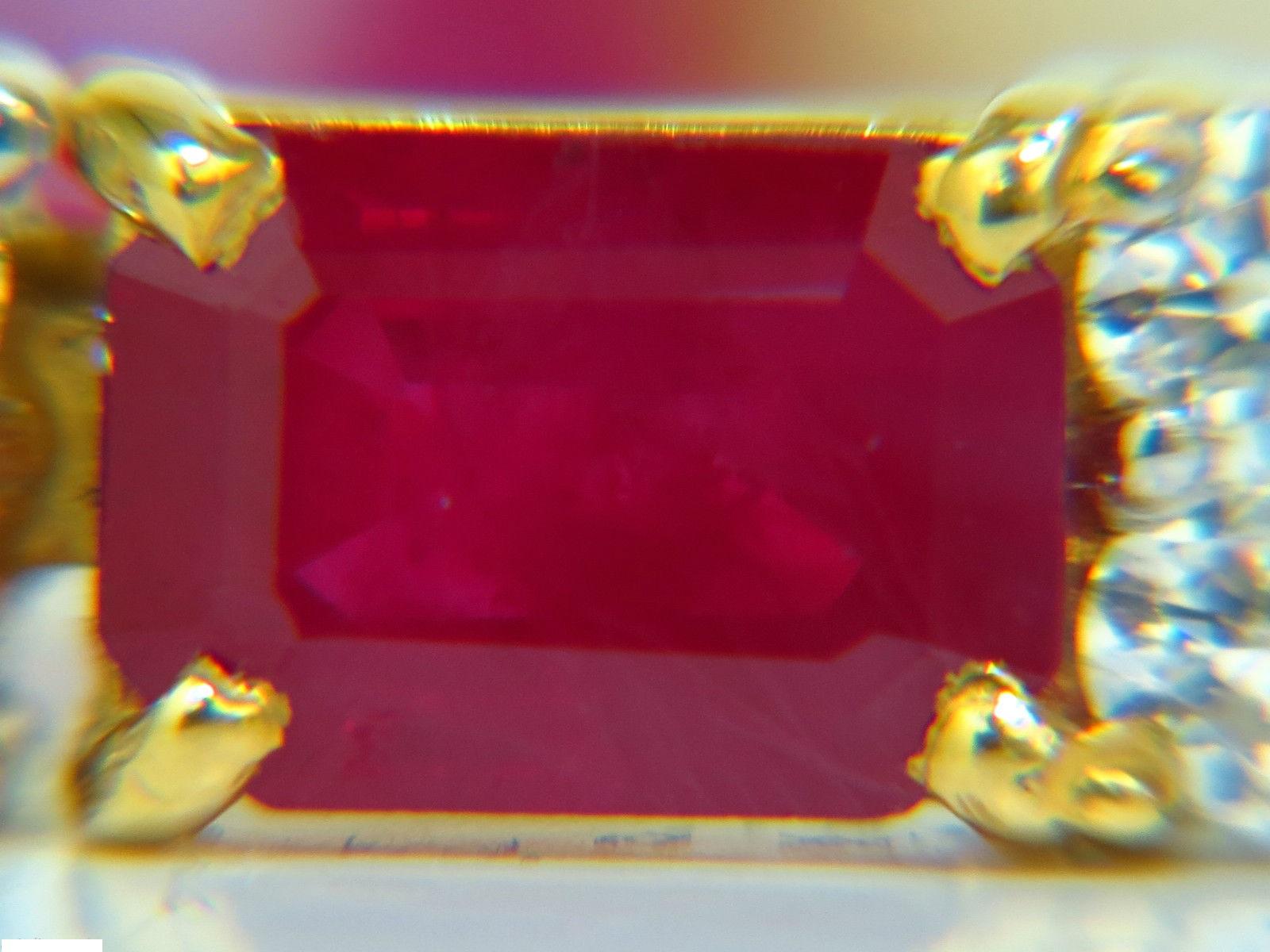 GIA 18 Karat 23.46 Carat Natural Ruby Diamond Bracelet Blood Vivid Super Gem For Sale 3