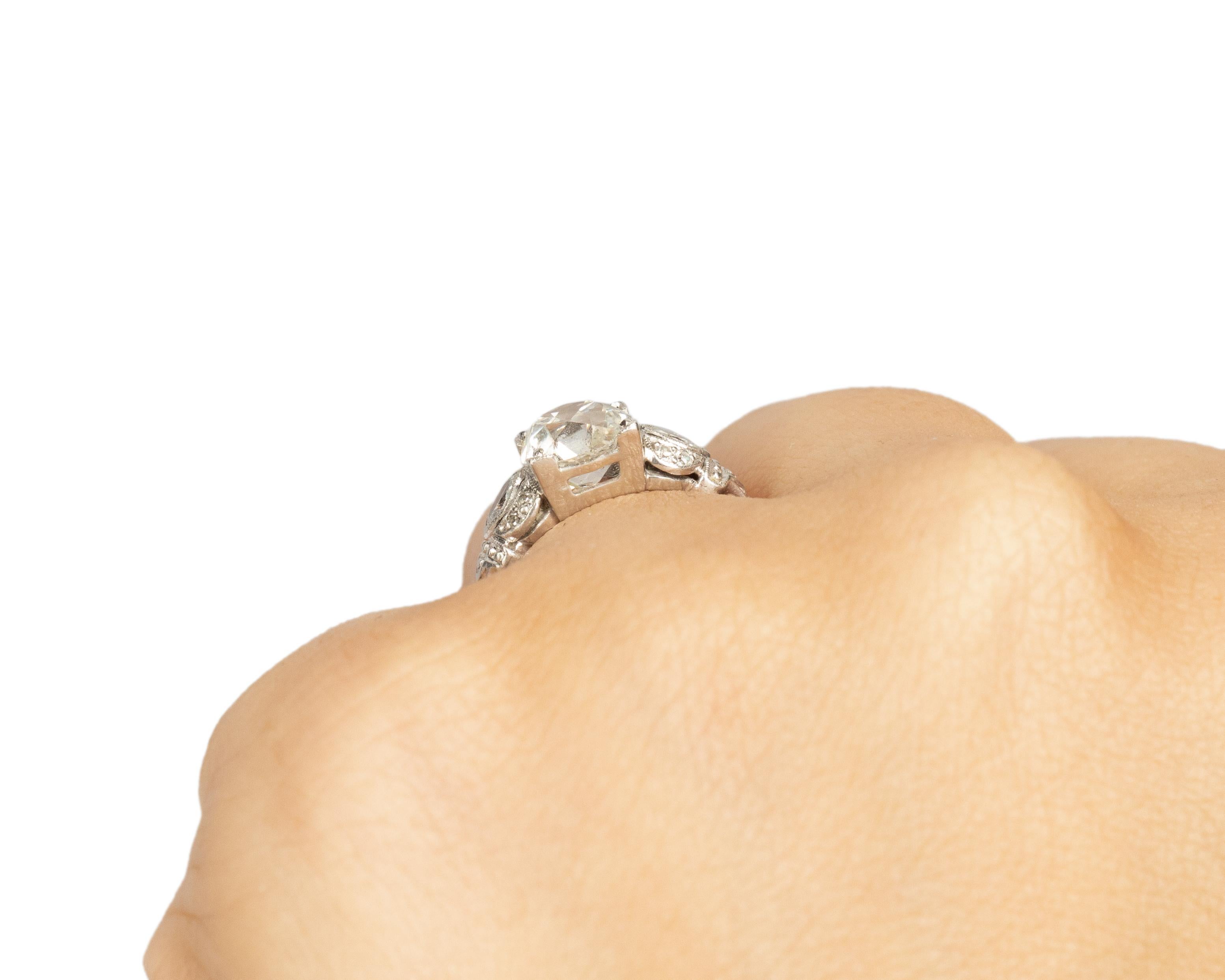 GIA 1,84 Karat Art Deco Platin Diamant-Verlobungsring VEG#2277 im Angebot 1