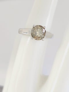 CLEARANCE, GIA 1.84 Carat Fancy Dark Brown Round Loose Diamond