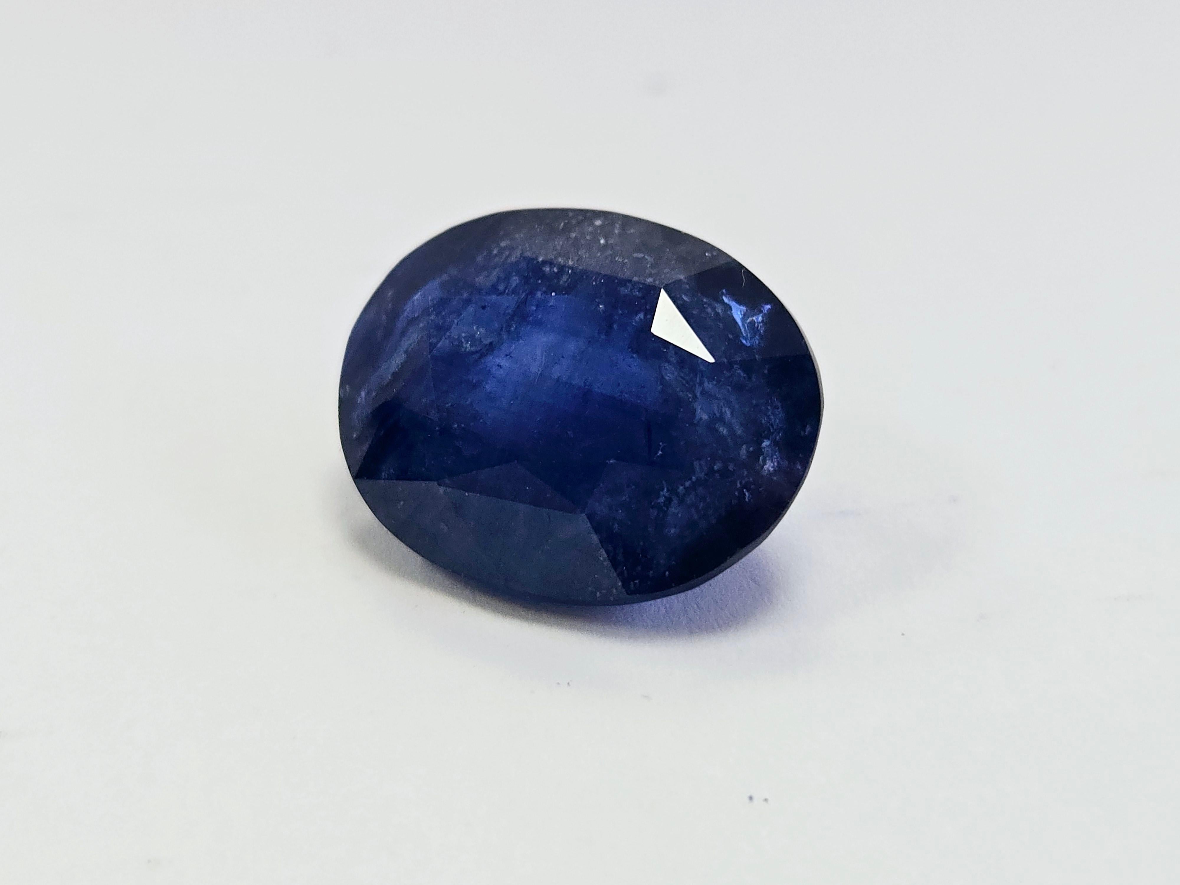 GIA 18.44 Karat Ovalform Natürlicher Blauer Saphir im Zustand „Neu“ im Angebot in Great Neck Plaza, NY