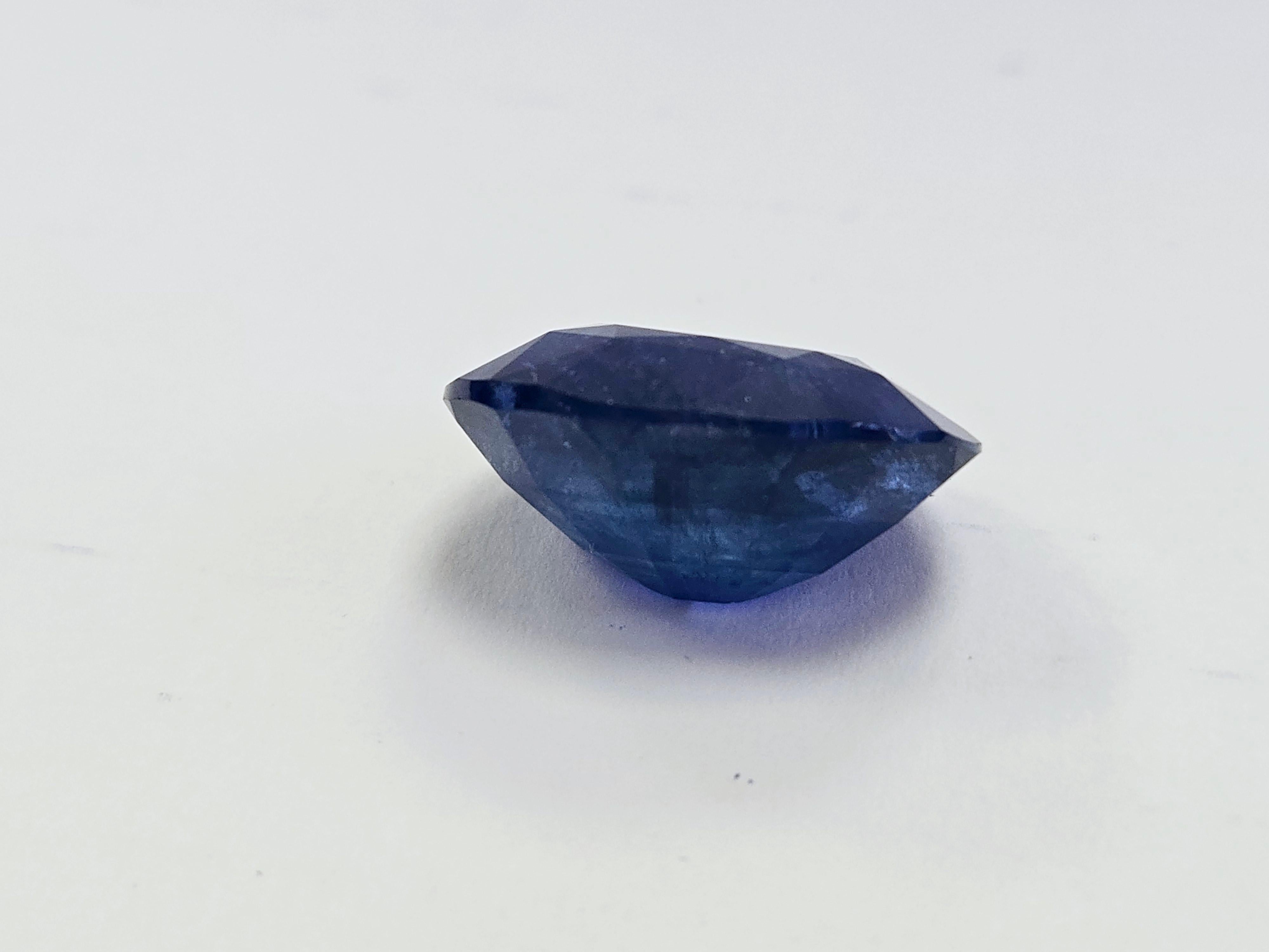 GIA 18.44 Karat Ovalform Natürlicher Blauer Saphir für Damen oder Herren im Angebot
