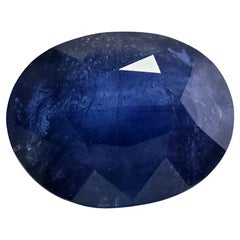 GIA 18.44 Carats Oval Shape Natural Blue Sapphire
