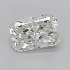 GIA 1.8ct Radiant Slim Band Prong Set Solitaire 18K Yellow Gold Diamond Ring