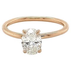 GIA 18ct Rose Gold Diamond Ring