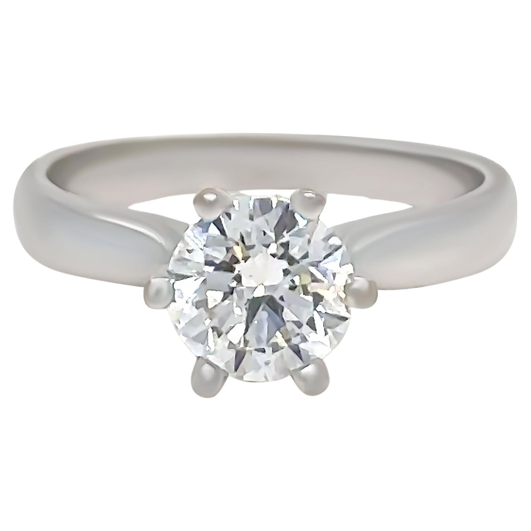 GIA 18ct White Gold Diamond Engagement Ring 0.80ct