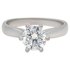 GIA 18ct White Gold Diamond Engagement Ring 0.80ct