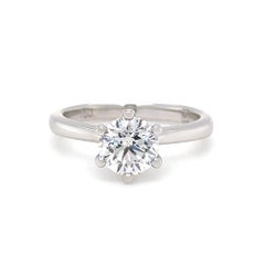 GIA 18ct Weißgold Diamant Verlobungsring 1,01ct 3,62g
