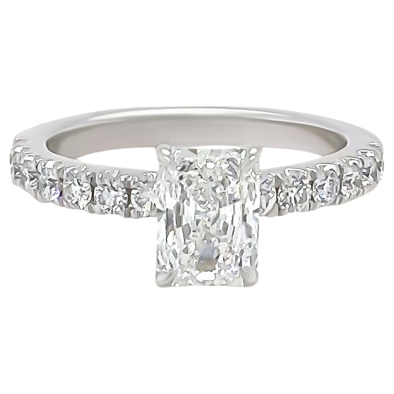 GIA 18ct White Gold Diamond Engagement Ring 1.20ct