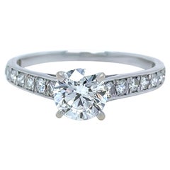 GIA 18ct White Gold Diamond Engagement Ring 1.47ct 2.31g